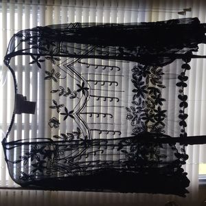 EUC Adrian papell evening jacket with sequence